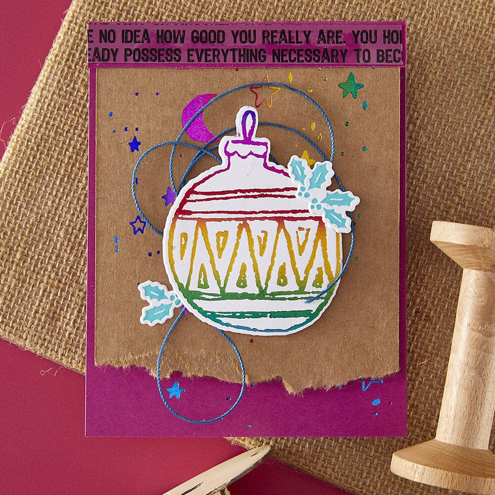 Dina Wakley MEdia Spellbinders Merry, Merry, Merry Bird Betterpress Plates & Dies Dies Dina Wakley Media 