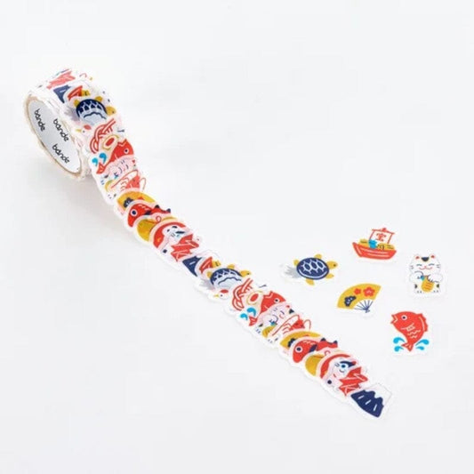 Bande Washi Roll Sticker - Auspicious Pattern Washi Tape Bande 