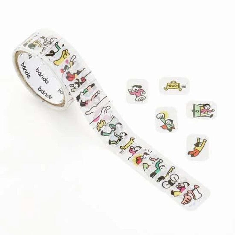 Bande Washi Roll Sticker - People Who Live in Notebooks, Very Busy Washi Tape Bande 