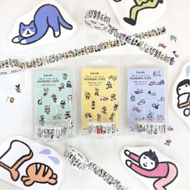 Bande Washi Roll Sticker - People Who Live in Notebooks, Very Busy Washi Tape Bande 