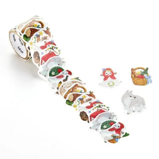 Bande Washi Roll Sticker Set - Little Red Riding Hood in the Embroidered Forest Washi Tape Bande 