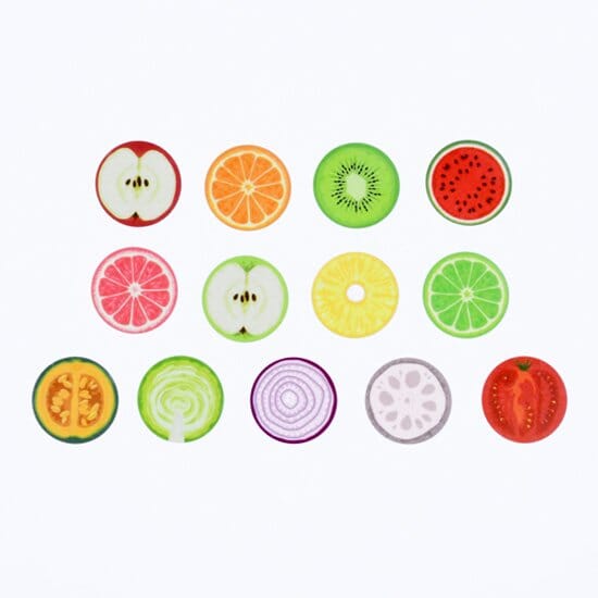 Bande Washi Roll Sticker - Sliced Fruit and Vegetables Washi Tape Bande 