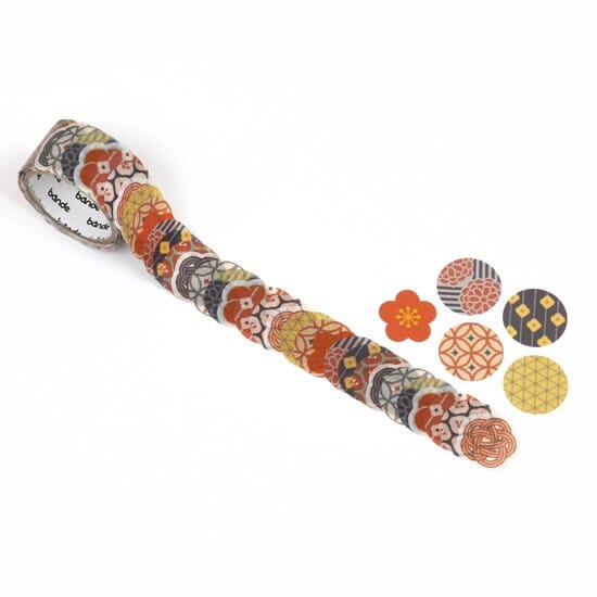 Bande Washi Roll Sticker - Japanese Patterns Washi Tape Bande 