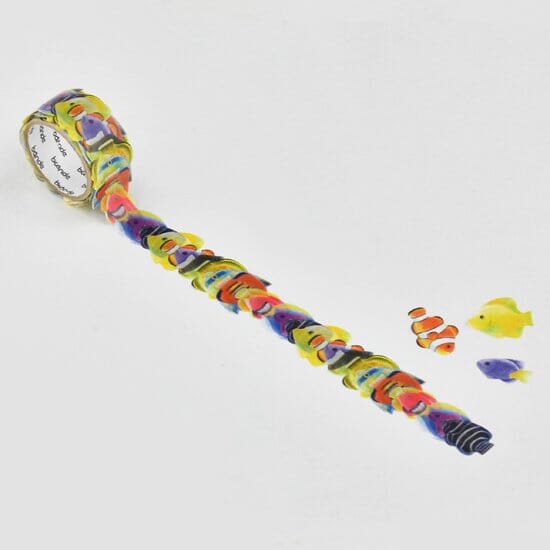 Bande Washi Roll Sticker - Sea Creatures Tropical Fish Washi Tape Bande 