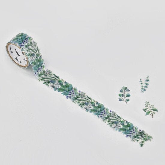 Bande Washi Roll Sticker - Green Bouquet Washi Tape Bande 