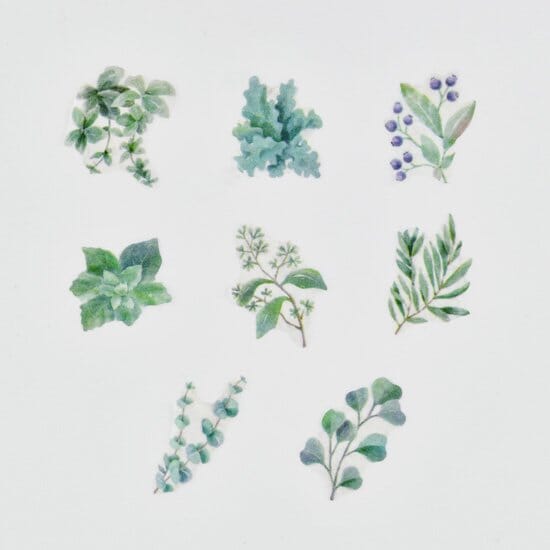 Bande Washi Roll Sticker - Green Bouquet Washi Tape Bande 