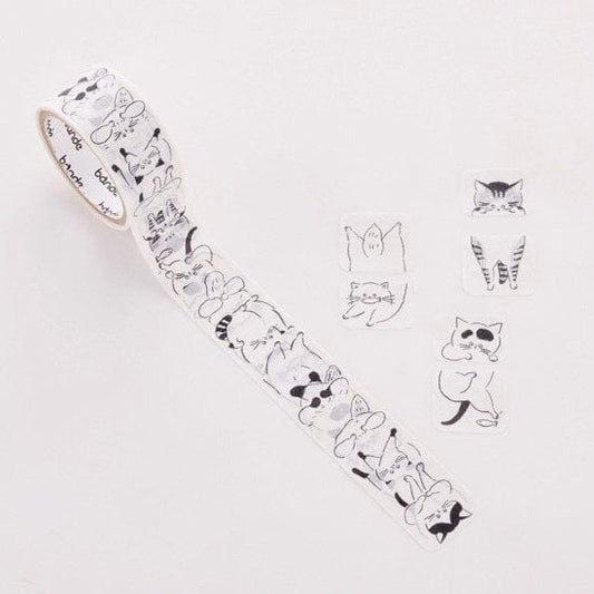 Bande Washi Roll Sticker - Lose Cat Sandwich Washi Tape Bande 