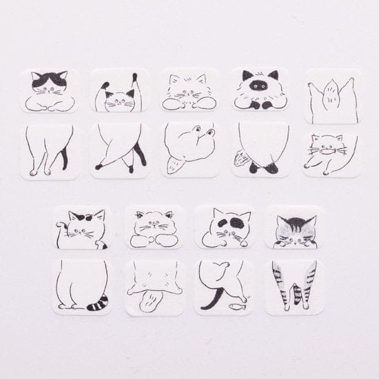 Bande Washi Roll Sticker - Lose Cat Sandwich Washi Tape Bande 