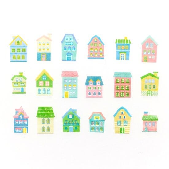 Bande Washi Roll Sticker - Cute House Washi Tape Bande 