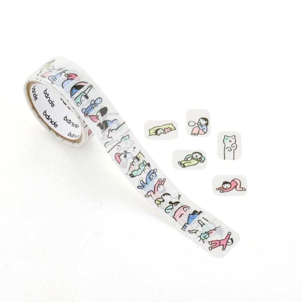 Bande Washi Roll Sticker - People Who Live in Notebooks, Do Nothing Washi Tape Bande 