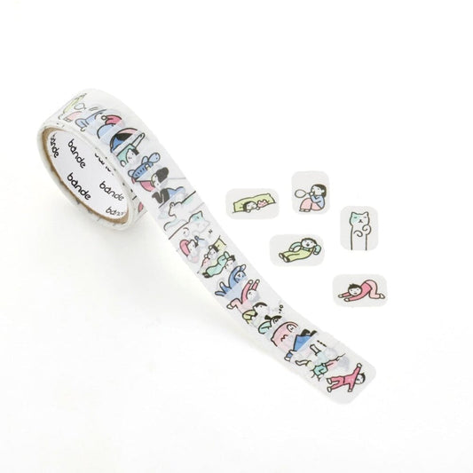 Bande Washi Roll Sticker - People Who Live in Notebooks, Do Nothing Washi Tape Bande 