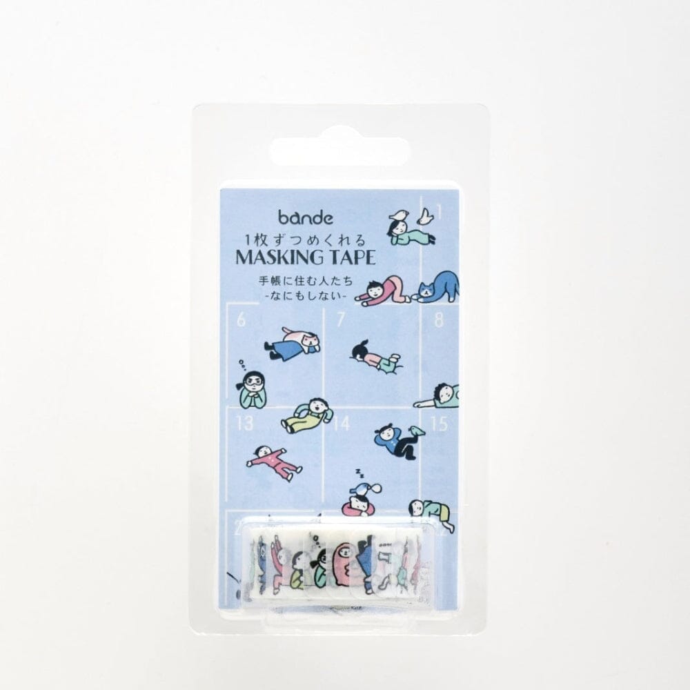 Bande Washi Roll Sticker - People Who Live in Notebooks, Do Nothing Washi Tape Bande 