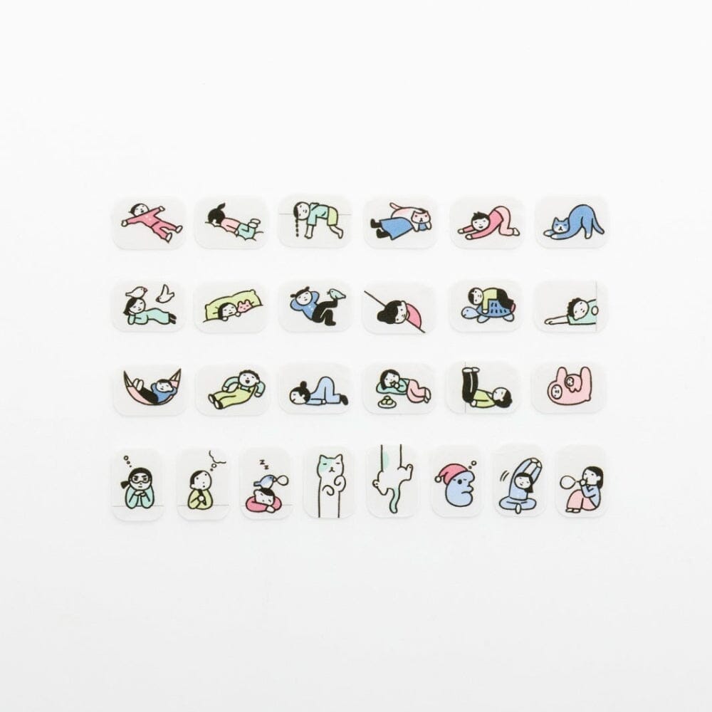Bande Washi Roll Sticker - People Who Live in Notebooks, Do Nothing Washi Tape Bande 