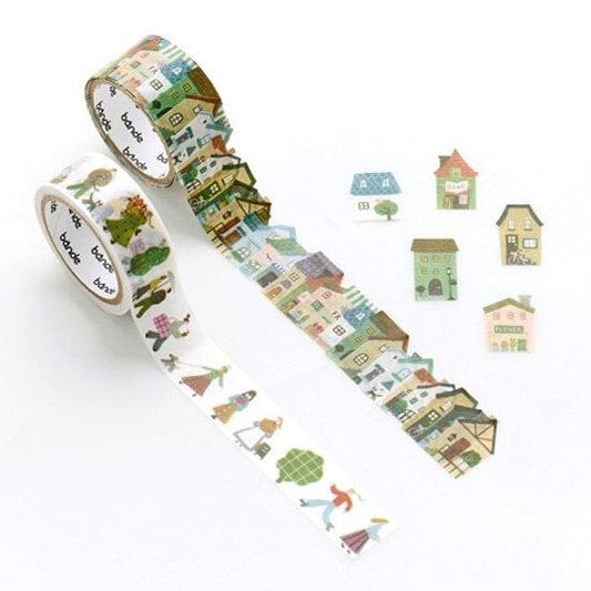 Bande Washi Roll Sticker and Masking Tape - Yasashisa Colour City and Town Washi Tape Bande 