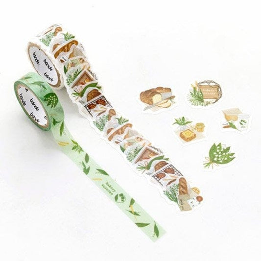 Bande Washi Roll Sticker and Masking Tape - Bakery Suzuran Washi Tape Bande 