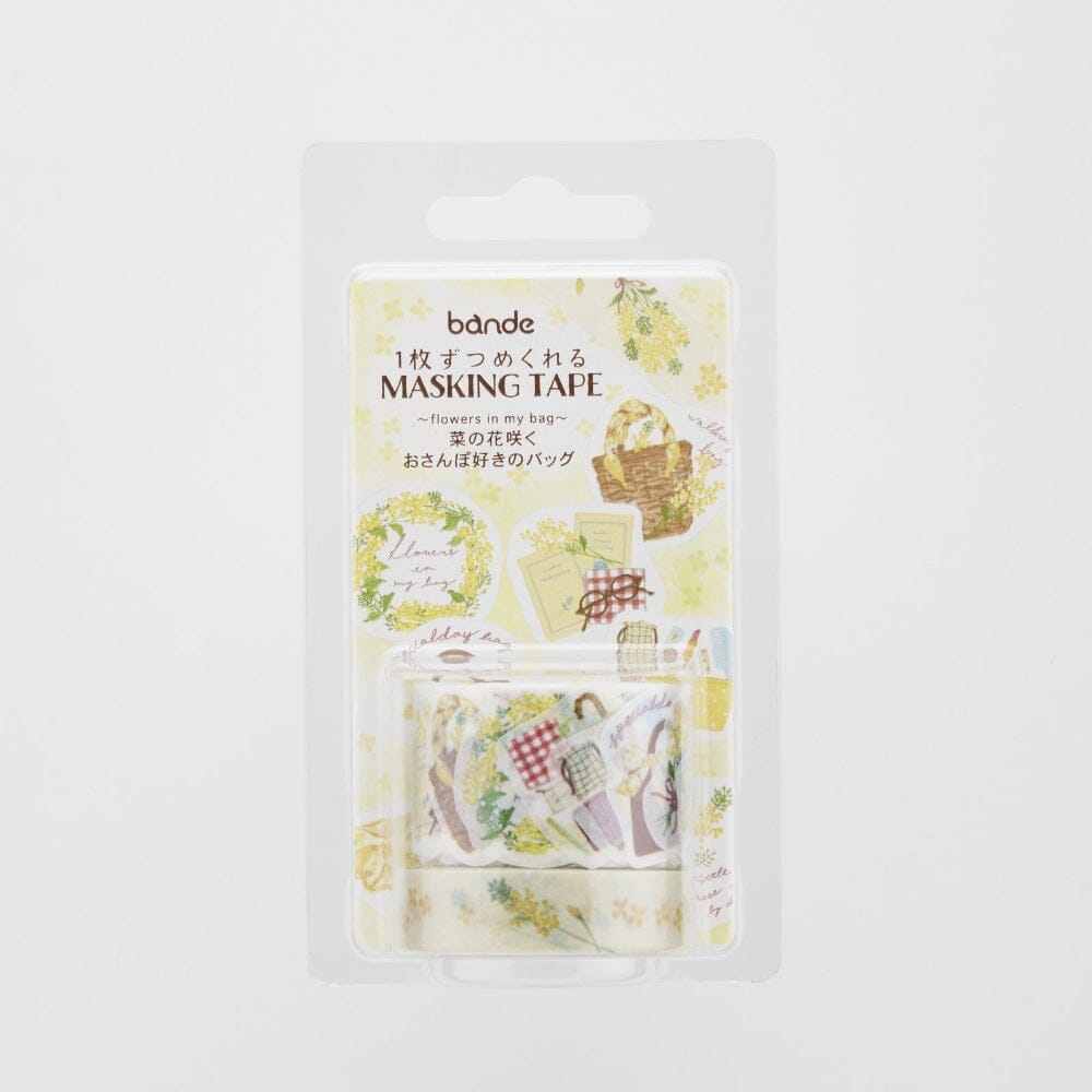 Bande Washi Roll Sticker and Masking Tape - Flowers in my bag Washi Tape Bande 
