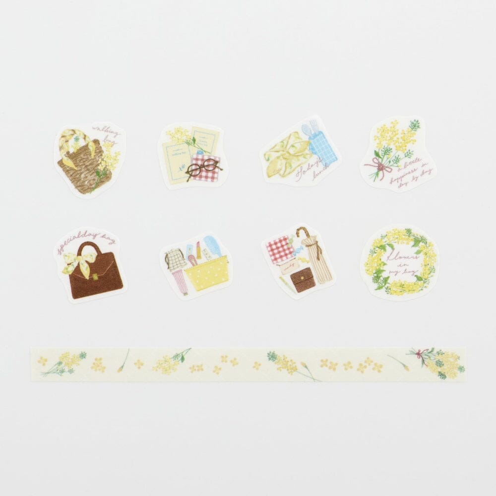 Bande Washi Roll Sticker and Masking Tape - Flowers in my bag Washi Tape Bande 