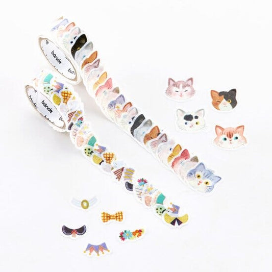 Bande Washi Roll Sticker Set - Okigae Cat Washi Tape Bande 
