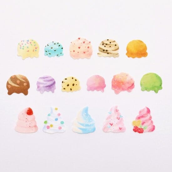 Bande Washi Roll Sticker Set - Ice Cream Shop Washi Tape Bande 