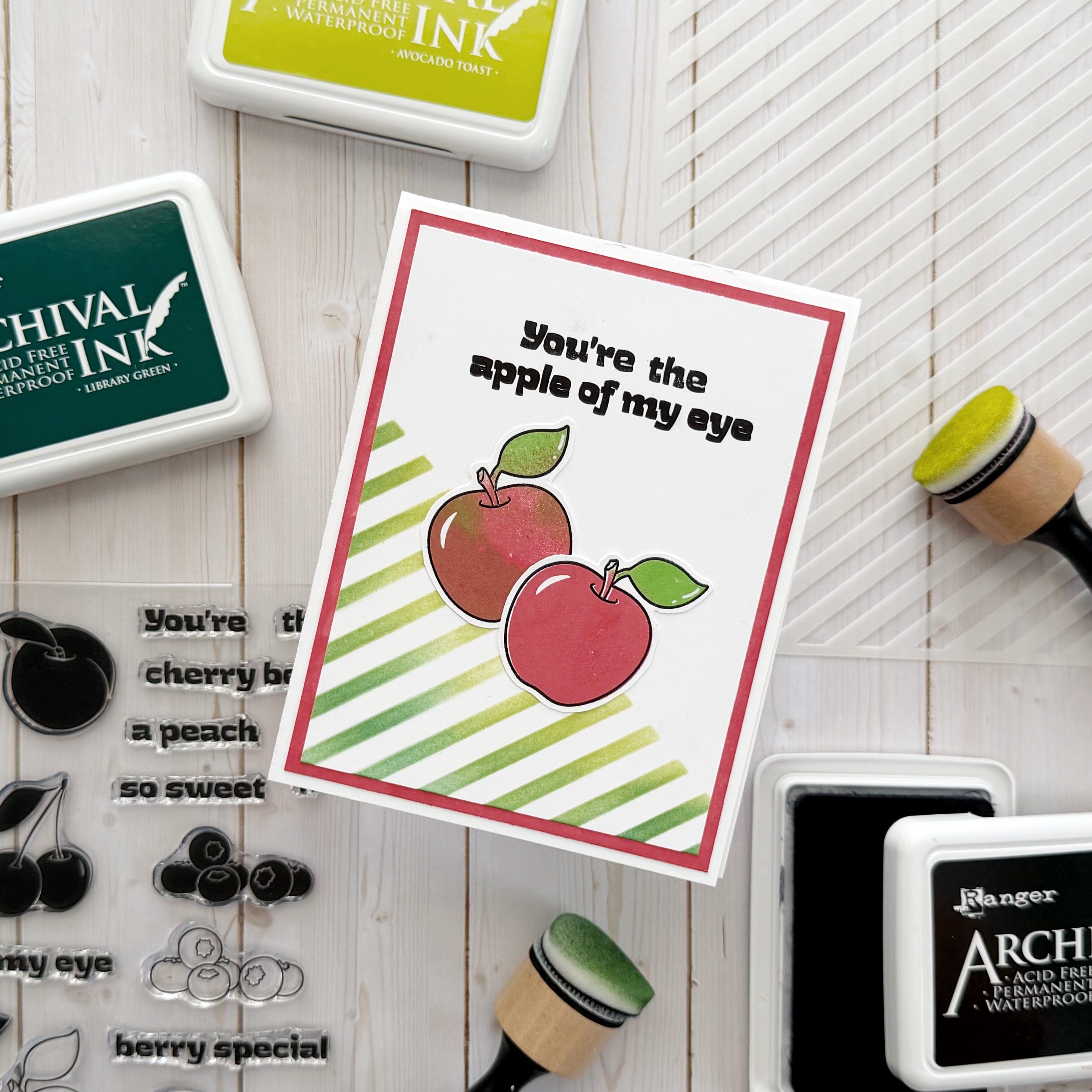 Make-It™ Clear Stamp Set, Fun with Fruit Stamps Make It 