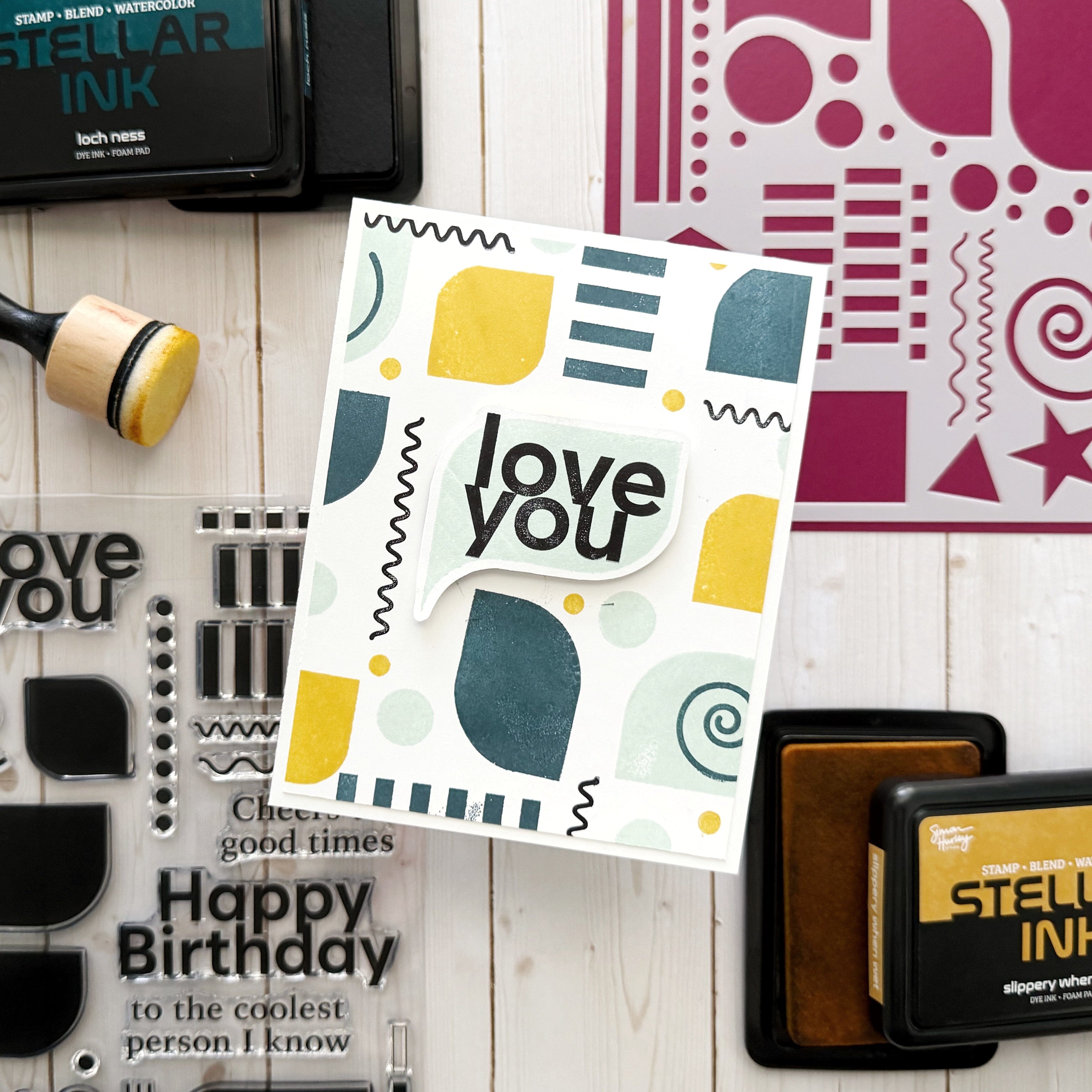 Make-It™ Stencil, Bold Shapes Stencil Make It 