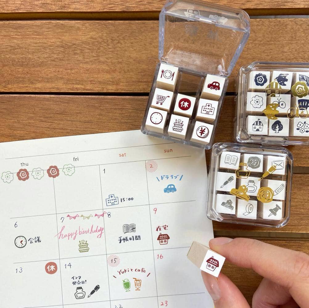 Tech-no-Aibo Beverly Planner Companion Stamp Set - Nordic Stamps Beverly 