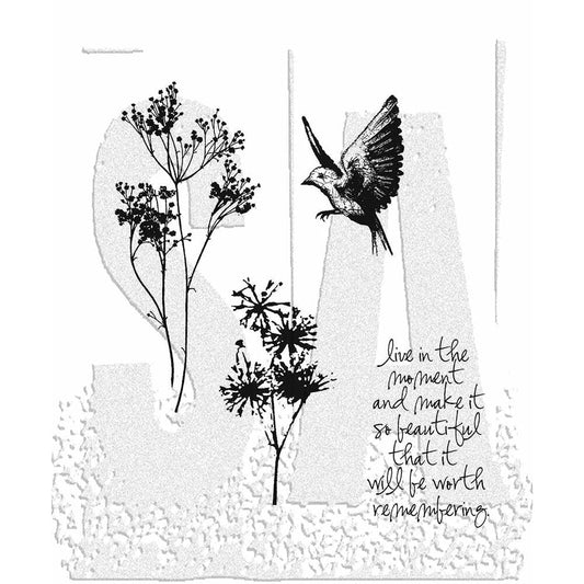 Tim Holtz Stampers Anonymous Cling Mount Stamp Nature's Moments Stampers Anonymous Tim Holtz Other 