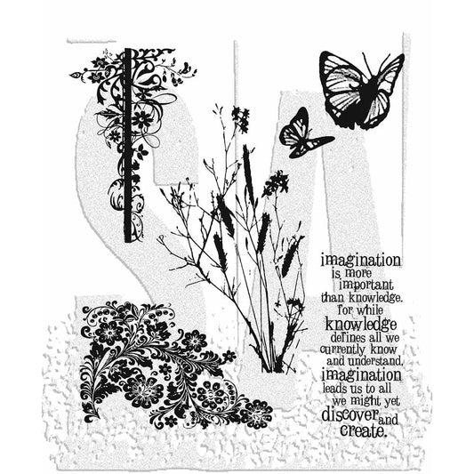 Tim Holtz Stampers Anonymous Cling Mount Stamp Nature's Discovery Stampers Anonymous Tim Holtz Other 