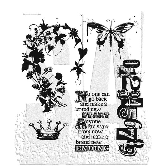 Tim Holtz Stampers Anonymous Cling Mount Stamp Fairytale Frenzy Stampers Anonymous Tim Holtz Other 