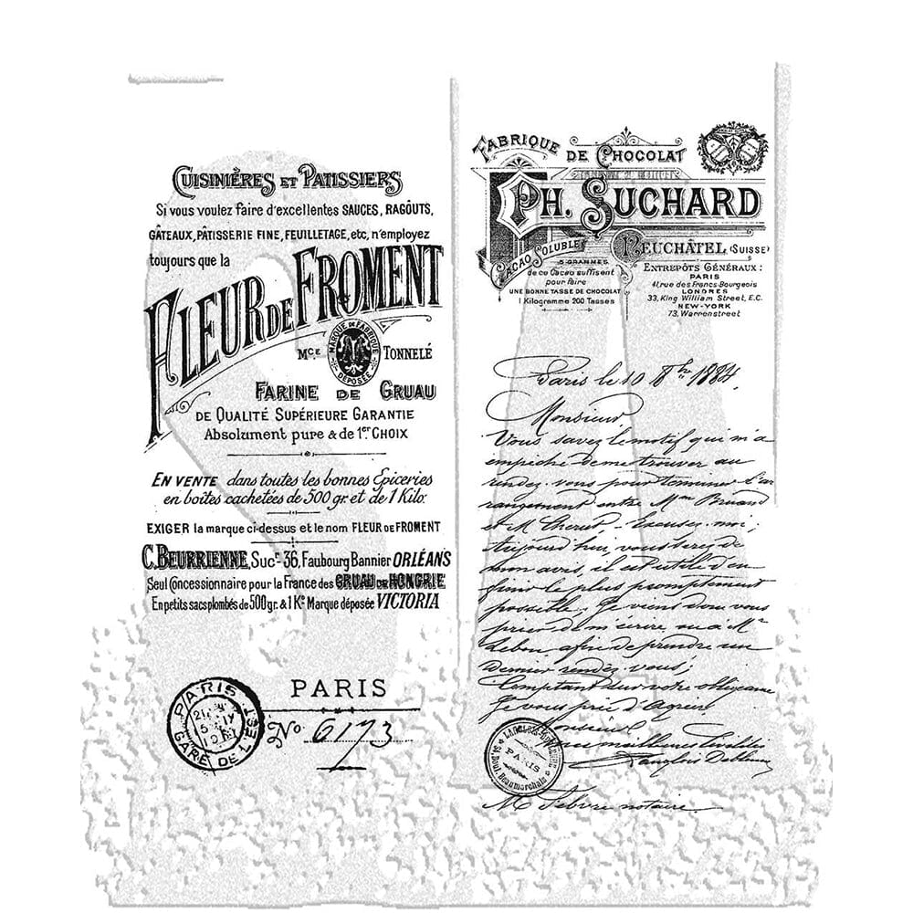 Tim Holtz Stampers Anonymous Cling Mount Stamp French Marketplace Stampers Anonymous Tim Holtz Other 