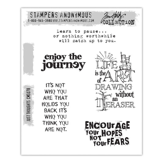 Tim Holtz Stampers Anonymous Cling Mount Stamp Just Thoughts Stampers Anonymous Tim Holtz Other 