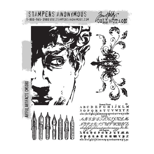 Tim Holtz Stampers Anonymous Cling Mount Stamp Artful Artifacts Stampers Anonymous Tim Holtz Other 