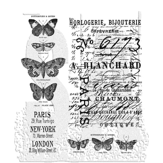 Tim Holtz Stampers Anonymous Cling Mount Stamp Papillon Stampers Anonymous Tim Holtz Other 