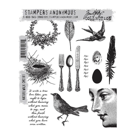 Tim Holtz Stampers Anonymous Cling Mount Stamp Nature Walk Stampers Anonymous Tim Holtz Other 