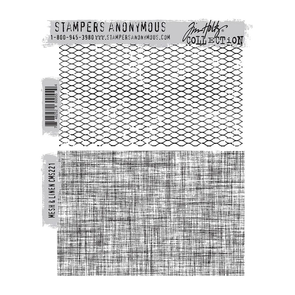 Tim Holtz Stampers Anonymous Cling Mount Stamp Mess & Linen Stampers Anonymous Tim Holtz Other 