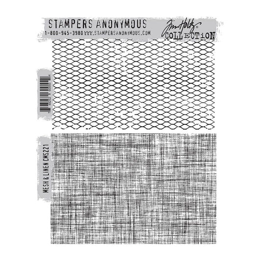 Tim Holtz Stampers Anonymous Cling Mount Stamp Mess & Linen Stampers Anonymous Tim Holtz Other 