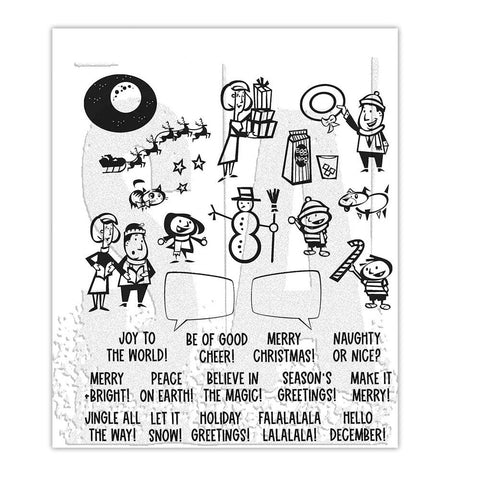 Tim Holtz Stampers Anonymous Stamp Christmas Cartoons Stampers Anonymous Tim Holtz Other 