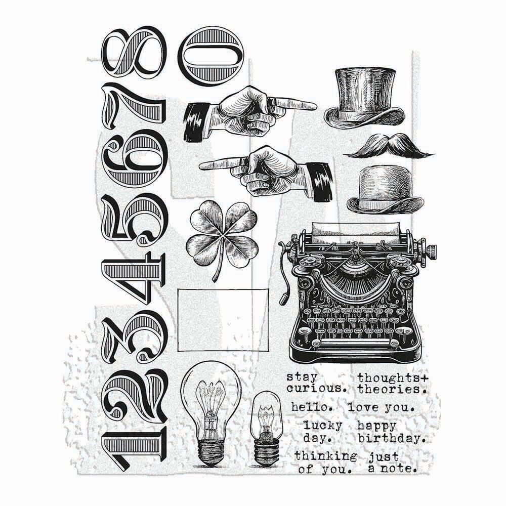 Tim Holtz Cling Mount Stamp Curiosity Shop Stampers Anonymous Tim Holtz Other 