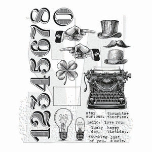 Tim Holtz Stampers Anonymous Cling Mount Stamp Curiosity Shop