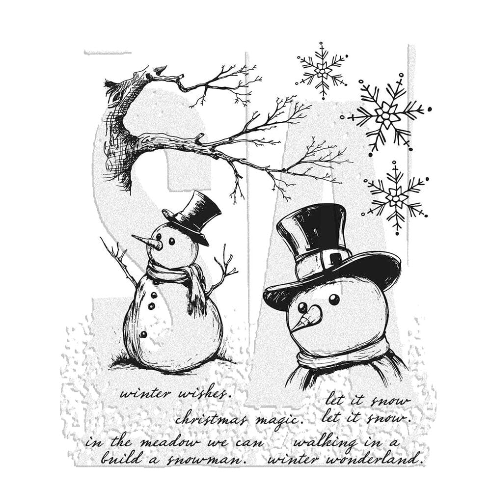 Tim Holtz Stampers Anonymous Cling Mount Stamp Mr. Frostie Stampers Anonymous Tim Holtz Other 