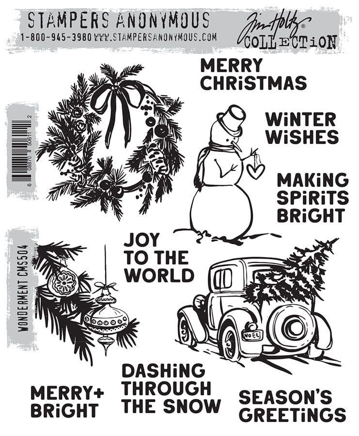 Tim Holtz Stampers Anonymous Cling Mount Stamp Wonderment Stampers Anonymous Tim Holtz Other 