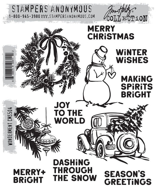 Tim Holtz Stampers Anonymous Cling Mount Stamp Wonderment Stampers Anonymous Tim Holtz Other 
