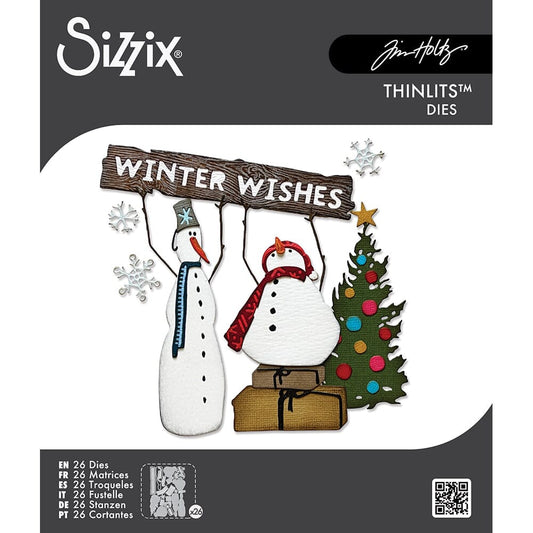 Tim Holtz® Alterations by Sizzix Thinlits Die Set - Classic Twig & Stump 26pk Cutting Dies Tim Holtz Other 