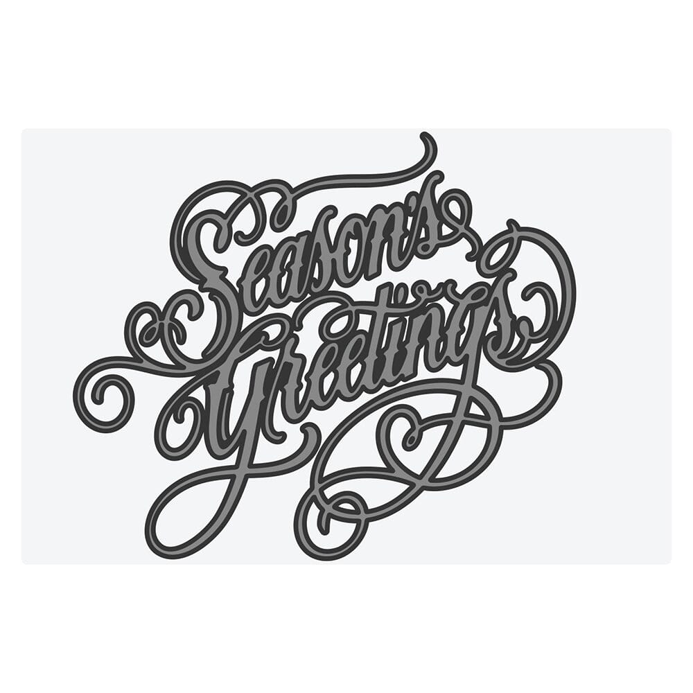 Tim Holtz® Alterations by Sizzix A6 Texture Fades Embossing Folder - Vault Seasons Greetings Cutting Dies Tim Holtz Other 
