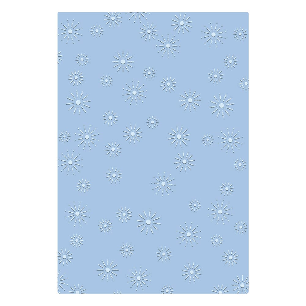 Tim Holtz® Alterations by Sizzix 2D Texture Fades Embossing Folder - Vault Sparkle Stars Cutting Dies Tim Holtz Other 