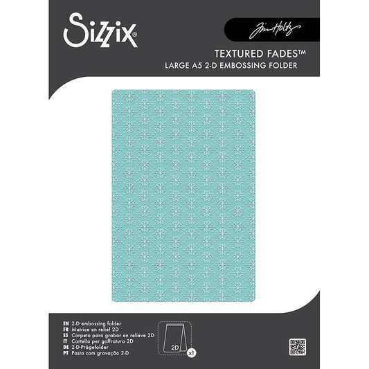 Tim Holtz® Alterations by Sizzix 2D Texture Fades A5 Embossing Folder - Vault Snowflakes 3 Cutting Dies Tim Holtz Other 