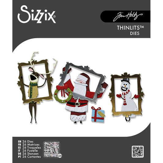Tim Holtz® Alterations by Sizzix Thinlits Die Set - Vault Papercut Christmas 26pk Cutting Dies Tim Holtz Other 