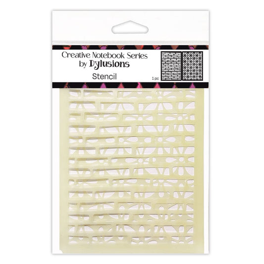 Creative Notebook Series by Dylusions, Stencil - Blocks Stencil Dylusions 