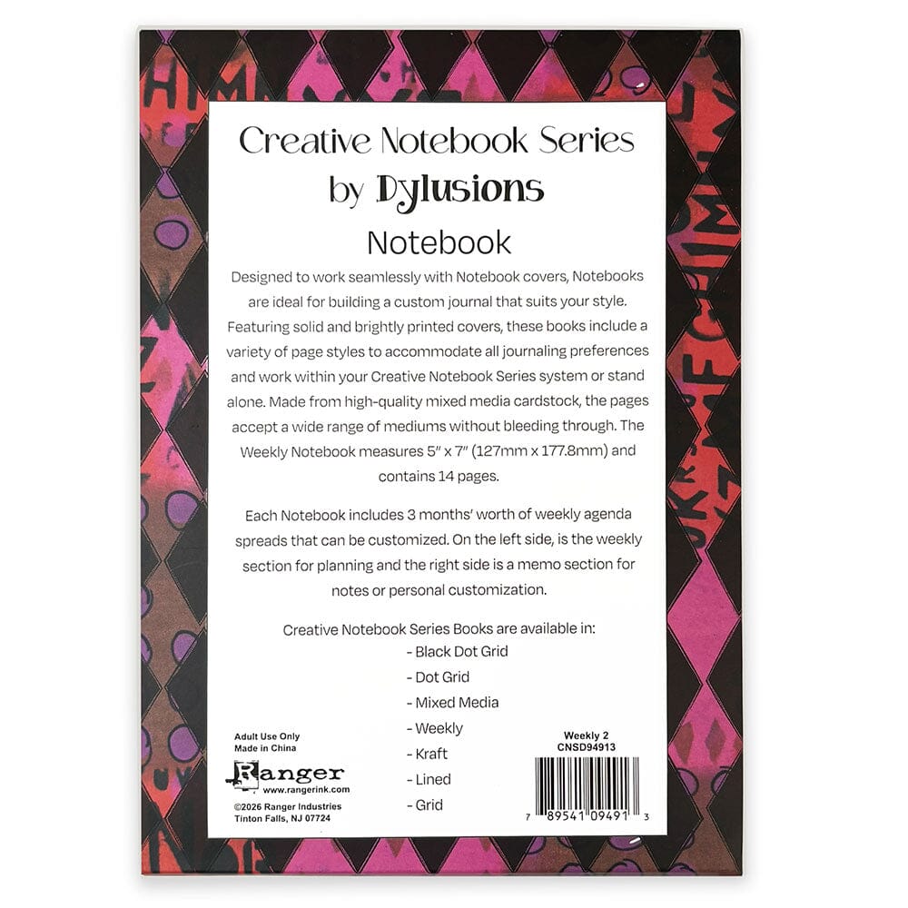 Creative Notebook Series by Dylusions, Notebook - Weekly 2 Surfaces Dylusions 