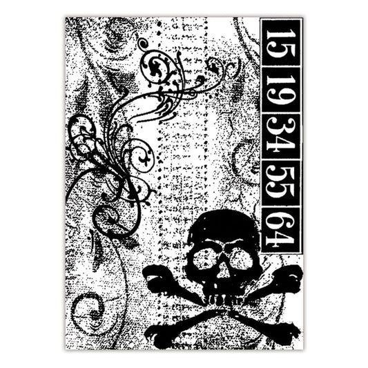 Tim Holtz Stampers Anonymous Cling Mount Stamp Skull Stampers Anonymous Tim Holtz Other 